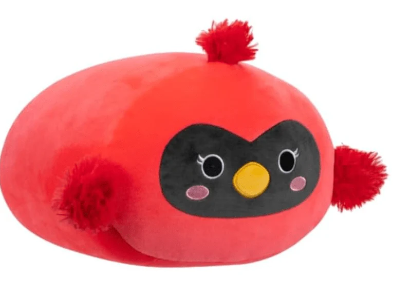 Squishmallows Rainbow Cazlan The Red Cardinal Stackable Plush Toy 12in - Image 2