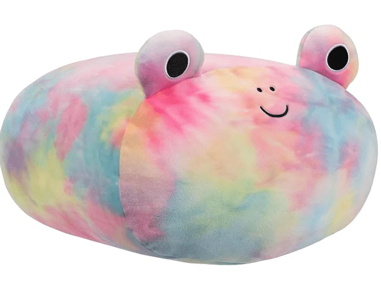 Squishmallows Rainbow Tie Dye Frog Carlito Stackable Plush Toy 12in - Image 2