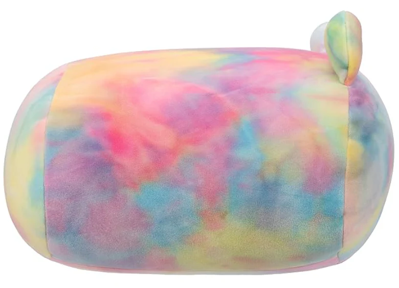 Squishmallows Rainbow Tie Dye Frog Carlito Stackable Plush Toy 12in - Image 3