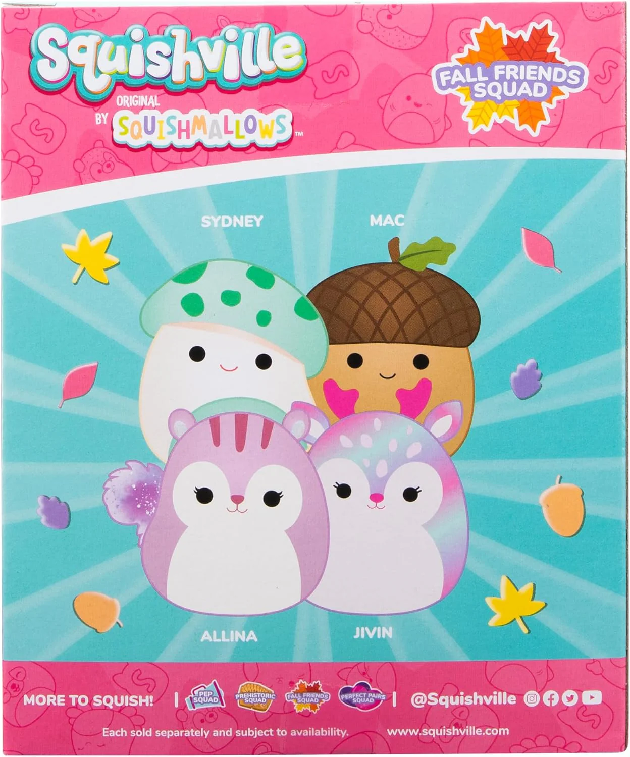 Squishmallows Squishville Mini Fall Friends Squad 4 Pieces - Image 10