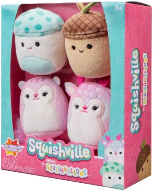 Squishmallows Squishville Mini Fall Friends Squad 4 Pieces - Image 3