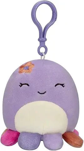 Squishmallows Violet the Octopus Clip On Plush 3.5inch SQCR00786/SQCR03646