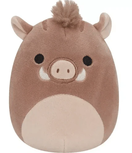 Squishmallows Warren the Brown Boar 5inch SQCR02590/SQCR02572