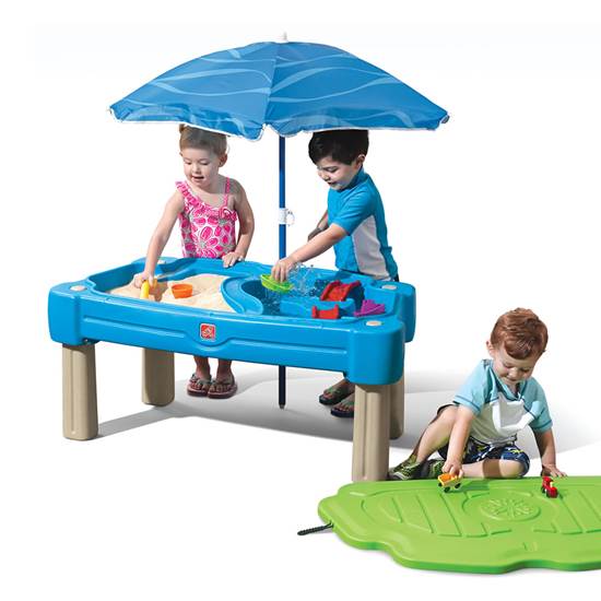 Step2 Cascading Cove Sand & Water Table with Umbrella 850900