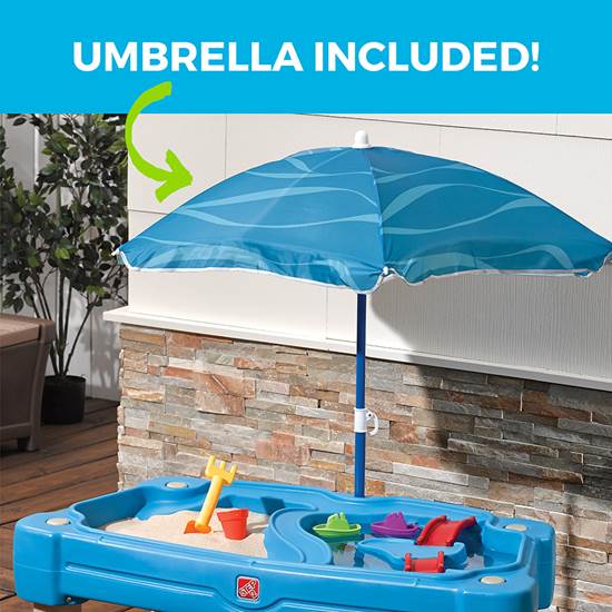 Step2 Cascading Cove Sand & Water Table with Umbrella 850900 - Image 3