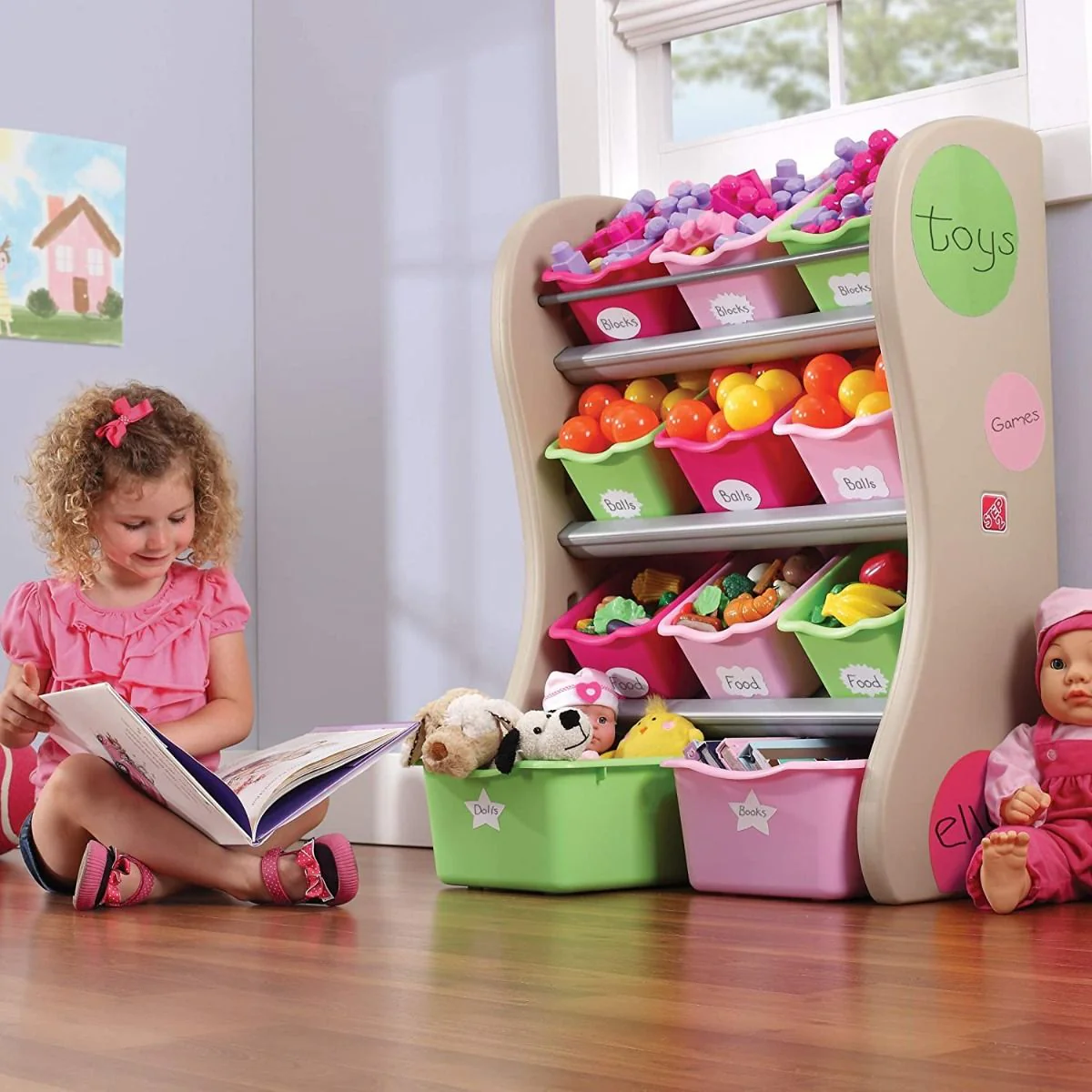 Step2 Fun Time Room Organizer Pink 827400 - Image 3