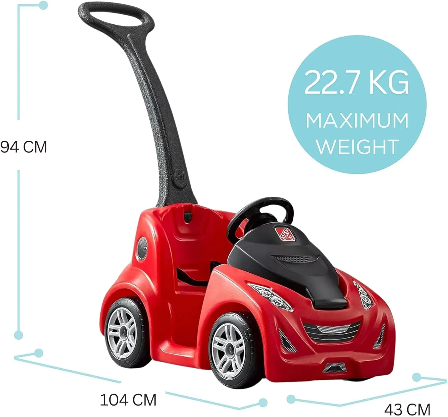 Step2 Push Around Buggy GT Red 874400 - Image 4
