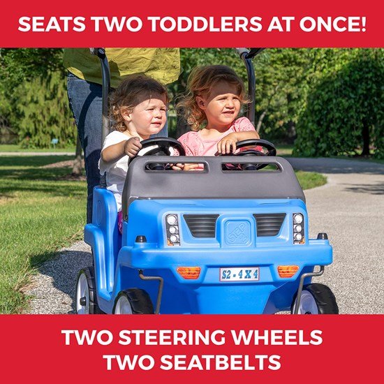 Step2 Side by Side Push Around SUV Two-Seater Push Car 483399 - Image 3