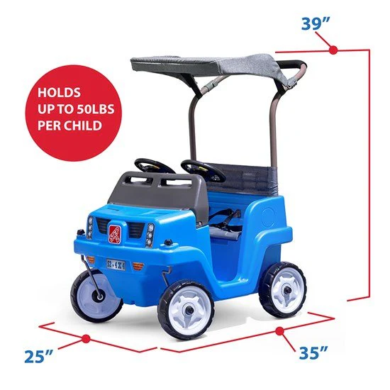 Step2 Side by Side Push Around SUV Two-Seater Push Car 483399 - Image 7