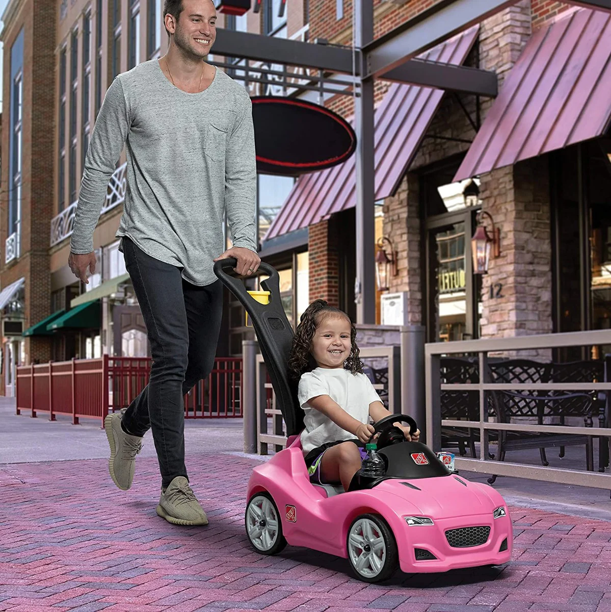 Step2 Whisper Ride Cruiser Push Car Pink 866600 - Image 2
