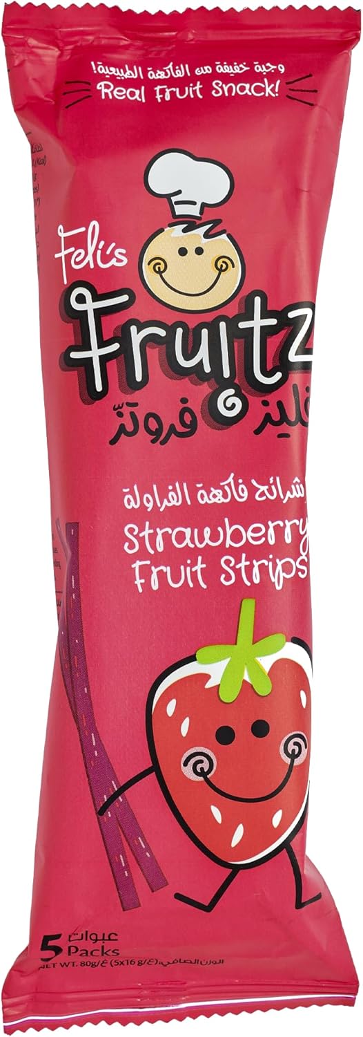 Strawberry Fruit Strips 5 x 16g ESF-363