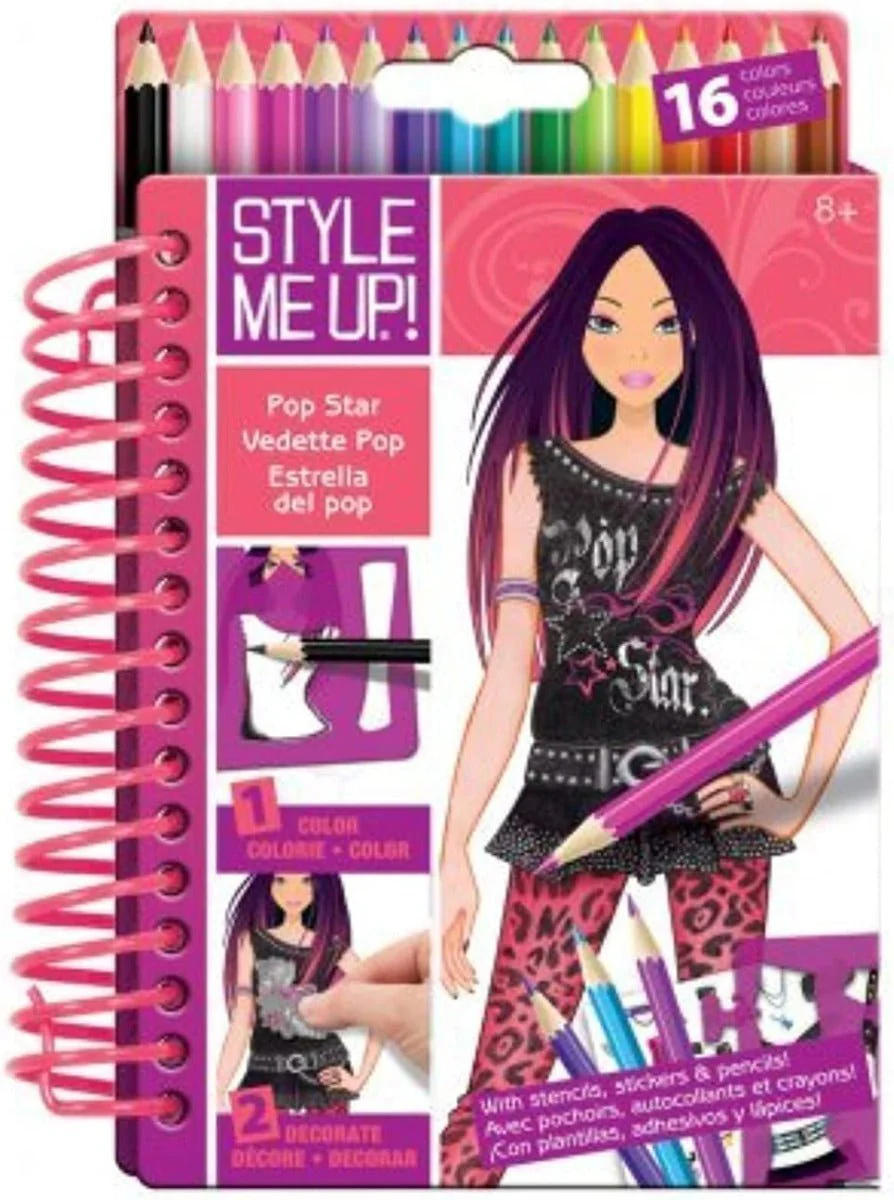 Style Me Up Sketch-to-Go Popstar SMU-1476