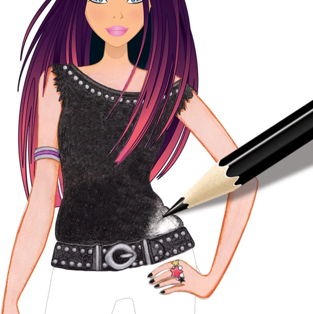 Style Me Up Sketch-to-Go Popstar SMU-1476 - Image 2