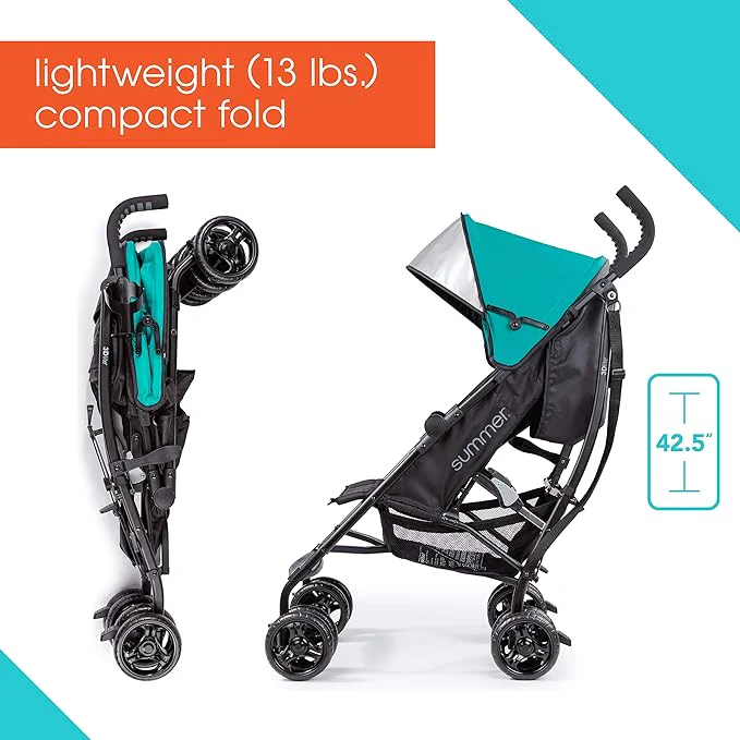 Summer Infant 3D Lite Stroller Teal 2L SI32693 - Image 7