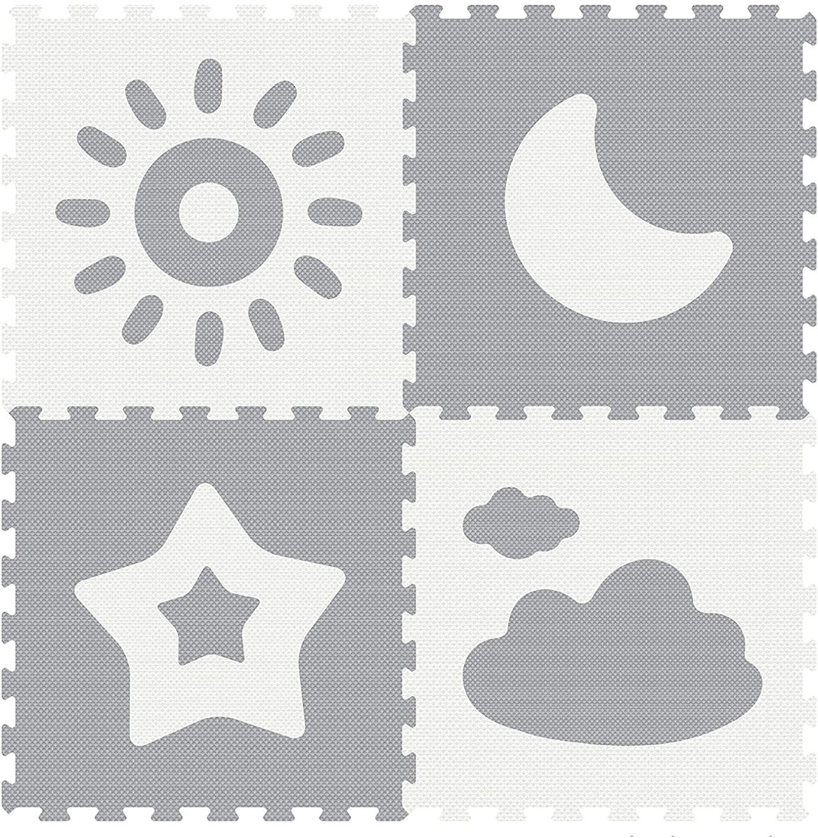 Sunta Weather Series Classic Puzzle Mat Grey 4pcs 911884 - Image 3