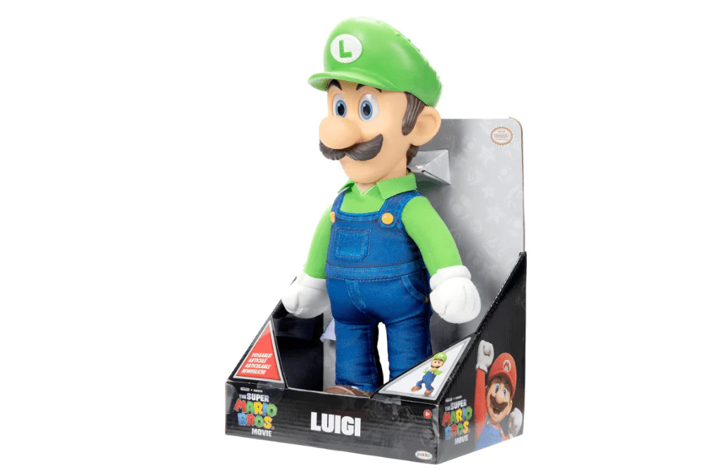 Nintendo The Super Mario Bros. Movie Poseable Plush - Luigi 15inch 41628 - Image 4