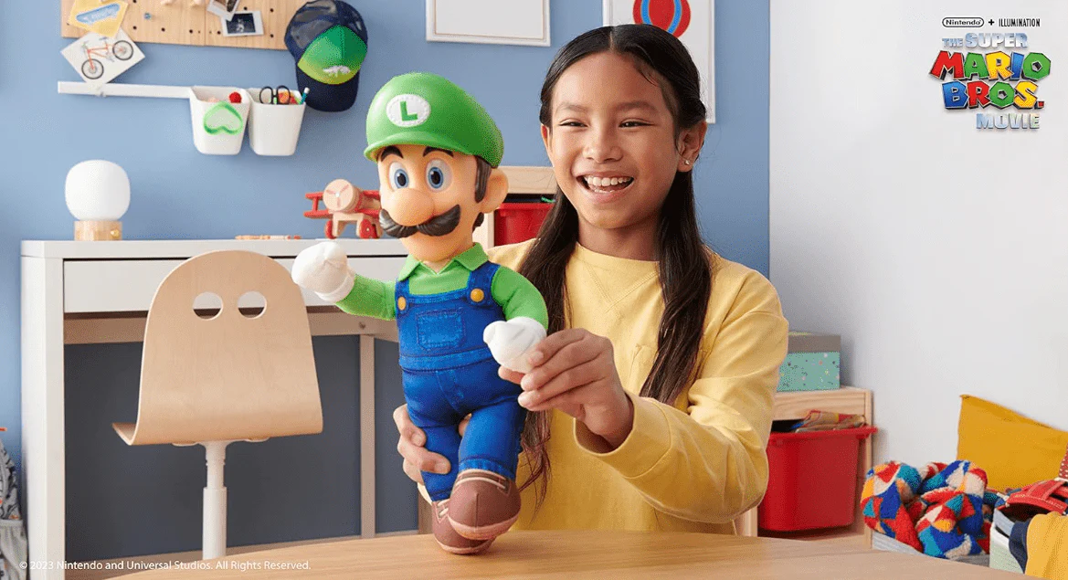 Nintendo The Super Mario Bros. Movie Poseable Plush - Luigi 15inch 41628 - Image 5