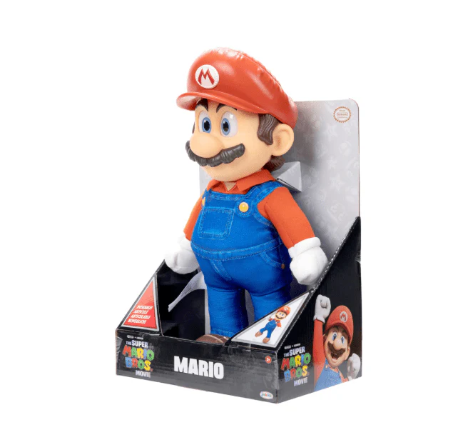 Nintendo The Super Mario Bros. Movie Poseable Plush - Mario 14inch 41726 - Image 3