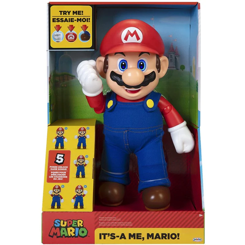 Super Mario Its A Me Mario! Talking Deluxe Action Figure 40430 - Image 5
