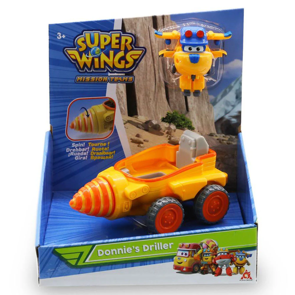 Super Wings Transform a Bot Vehicle Donnie's Driller EU730843