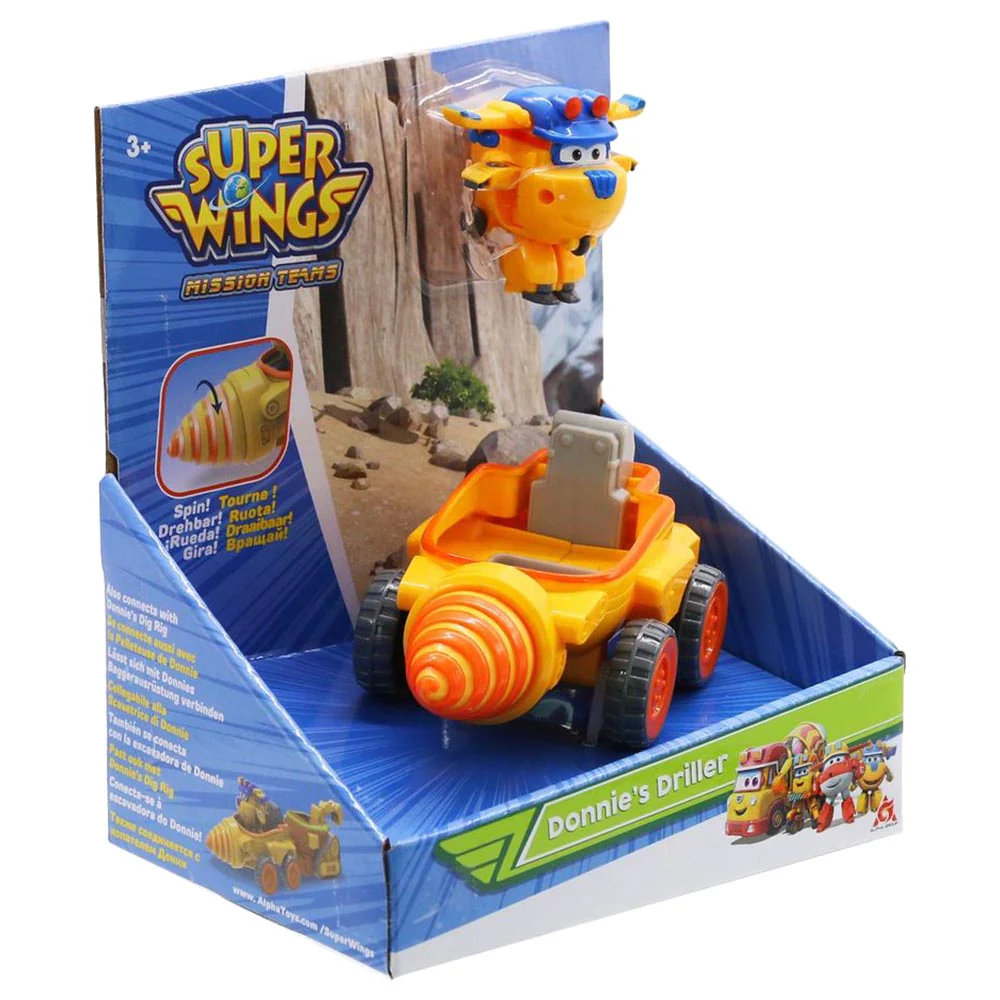 Super Wings Transform a Bot Vehicle Donnie's Driller EU730843 - Image 3
