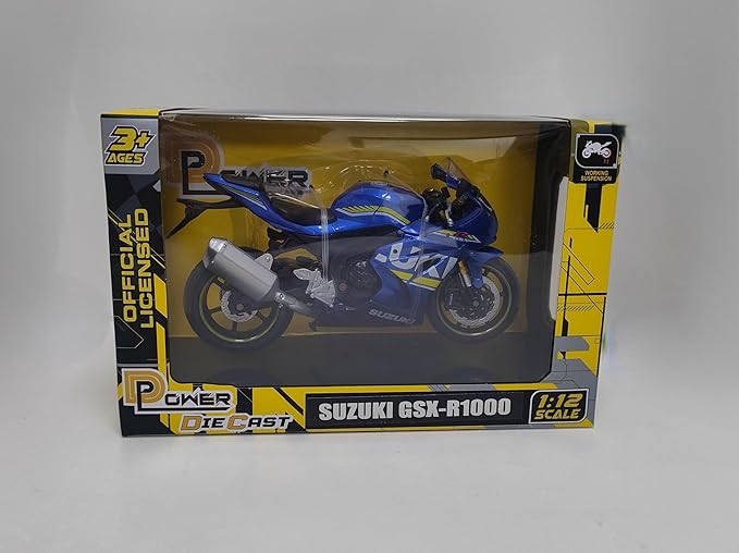 MSZ Suzuki Motorcycle Diecast GSX-R1000 1:12 68489A - Image 2