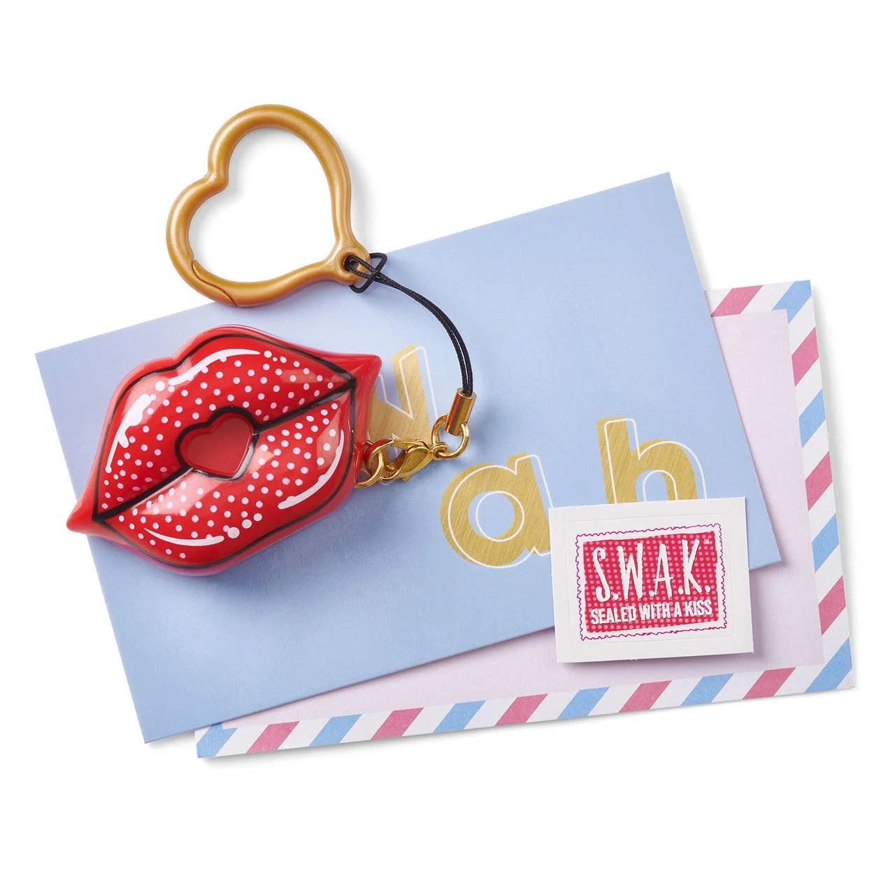 SWAK Sealed With A Kiss Retro Keychain 4110 - Image 2