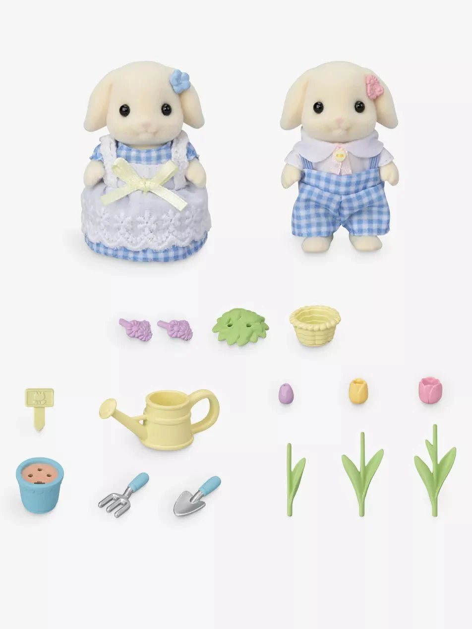 Sylvanian Families Blossom Gardening Set -Flora Rabbit Sister & Brother 04422186