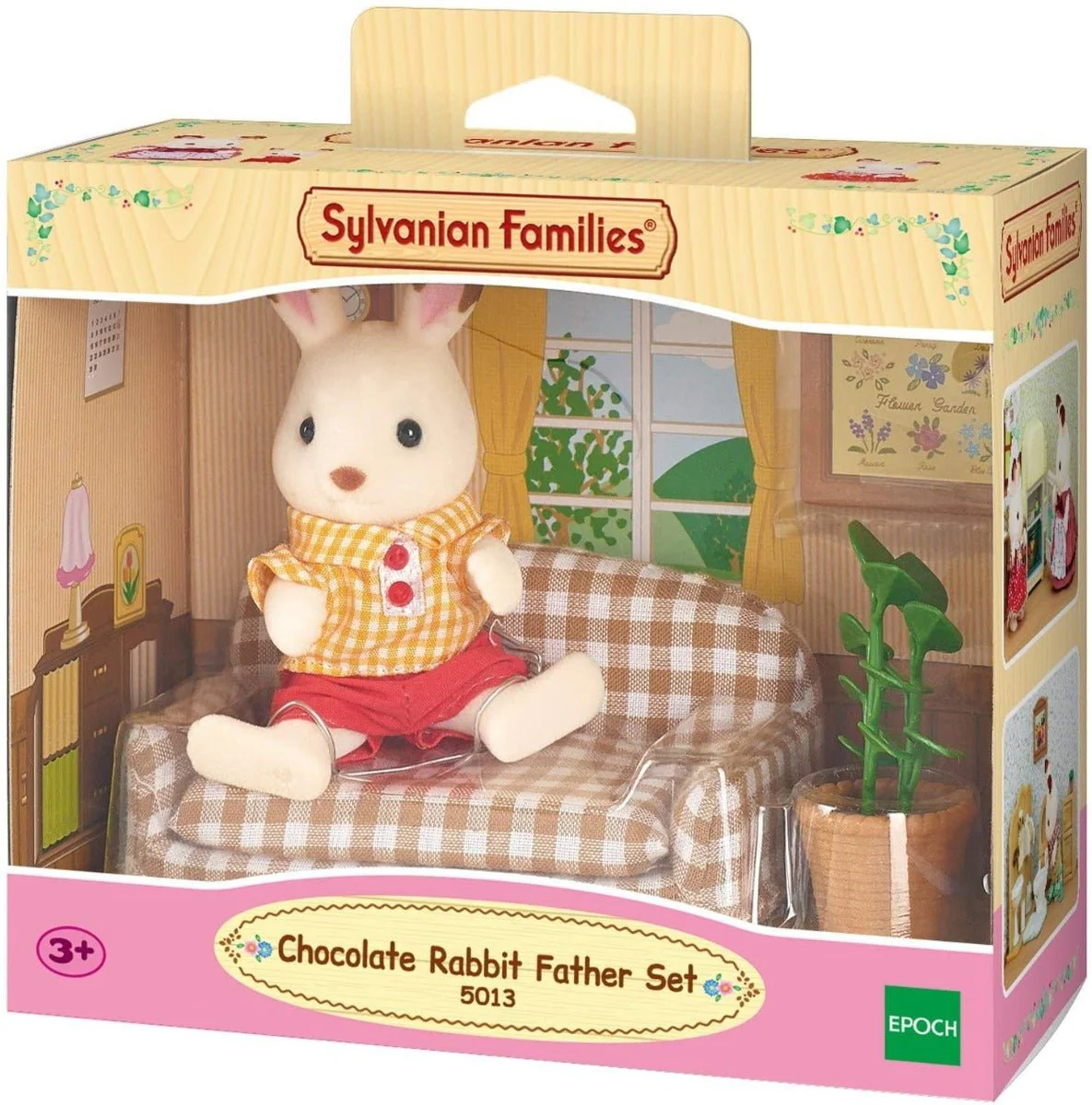 Sylvanian Families Chocolate Rabbit Father Set 5013 - Image 3