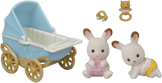 Sylvanian Families Chocolate Rabbit Twins Set 5432