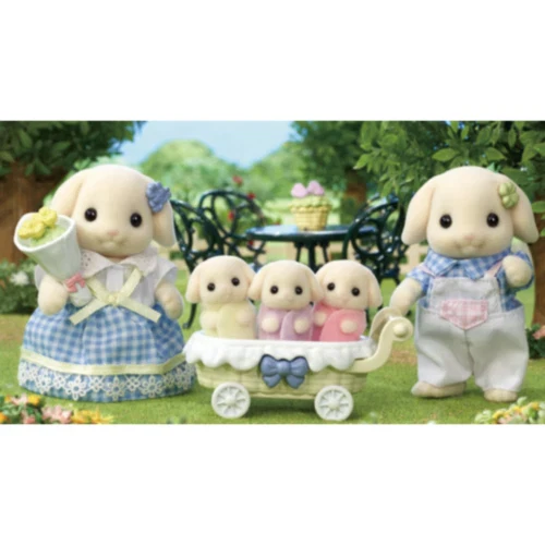 Sylvanian Families Flora Rabbit Family 04422177 - Image 3