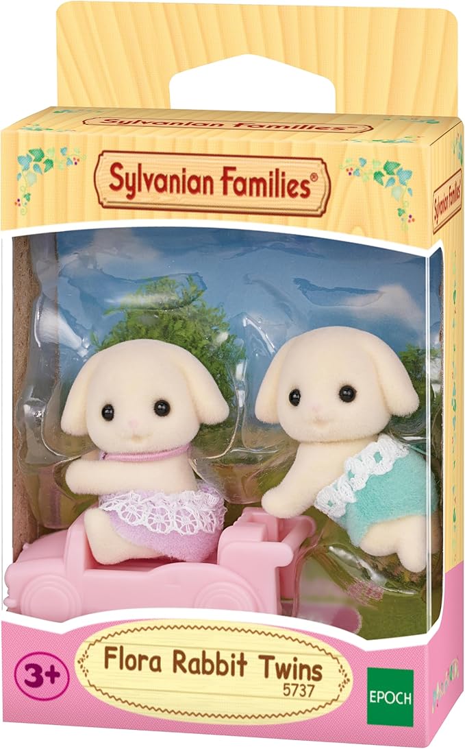 Sylvanian Families Flora Rabbit Twins 04422183 - Image 4