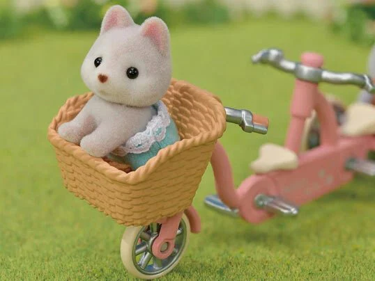 Sylvanian Families tandem Cycling Set-Husky Sister & Brother 5637