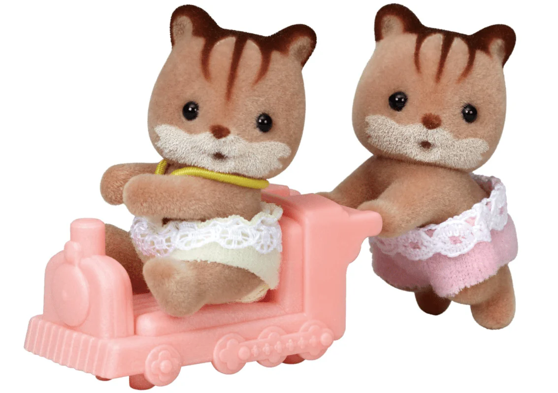 Sylvanian Families Walnut Squirrel Twins 5421 - Image 2