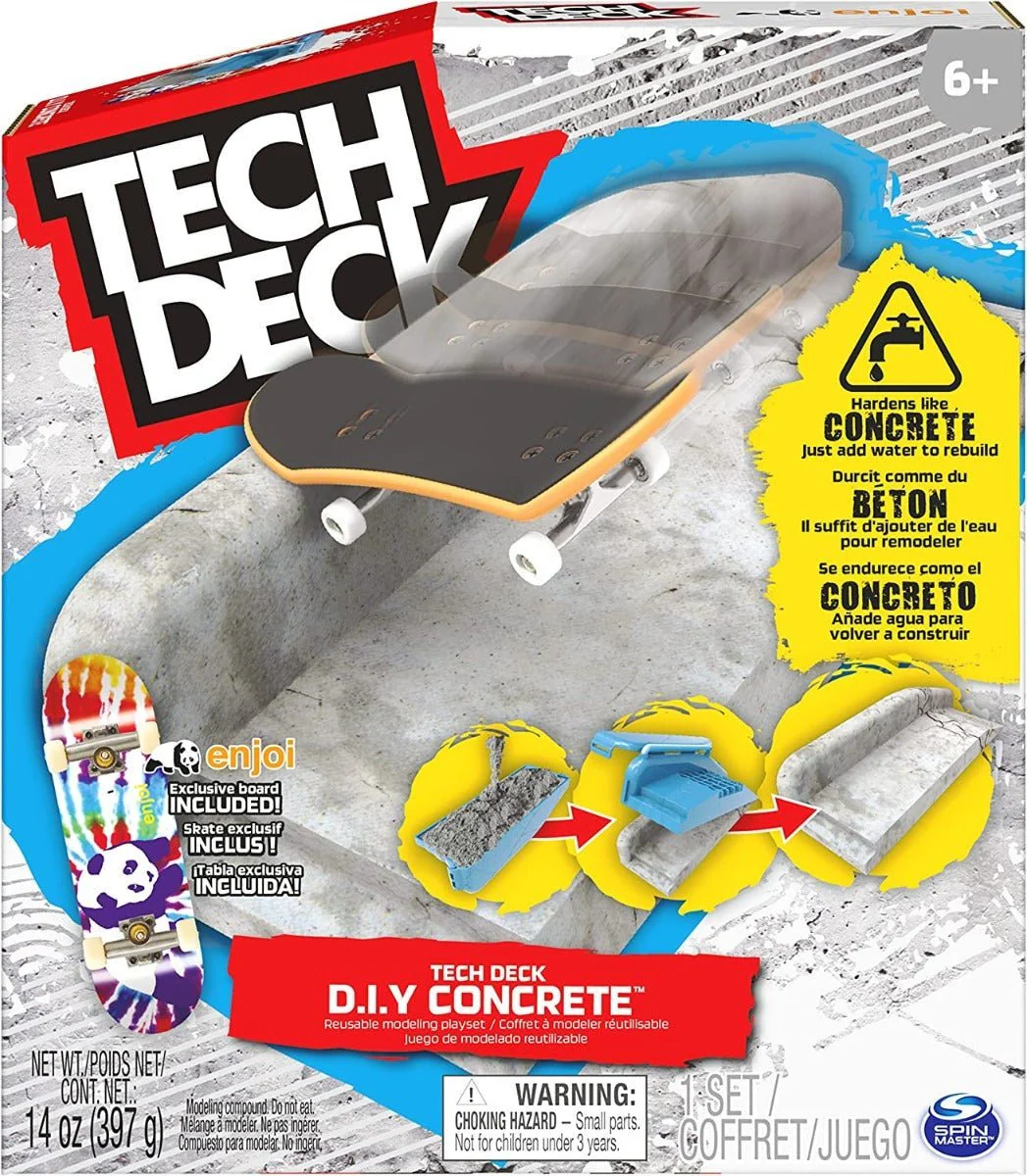 Tech Deck DIY Concrete Reusable Modeling Playset 6063132