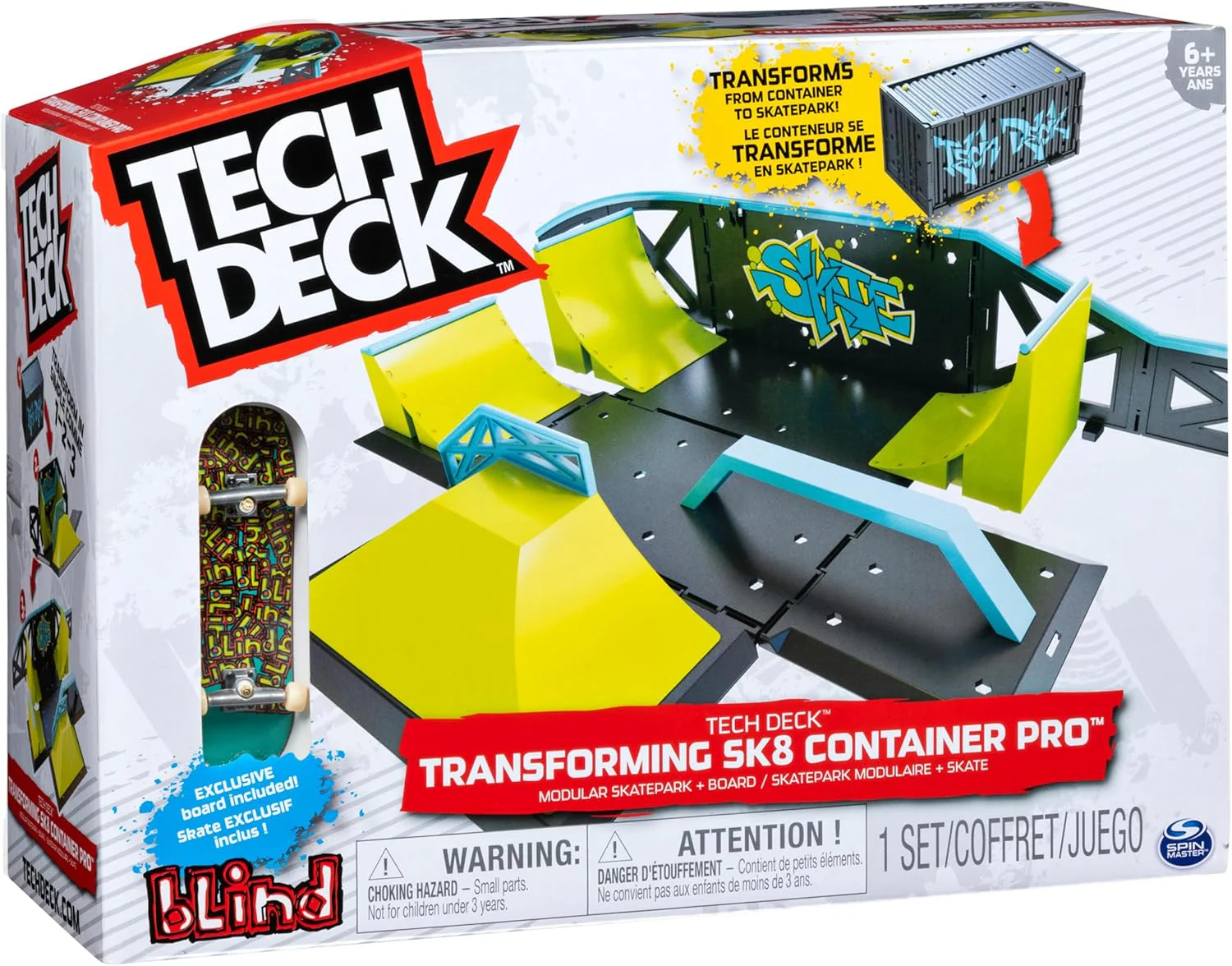 Tech Deck Fingerboard SK8 Transforming Container 6035885