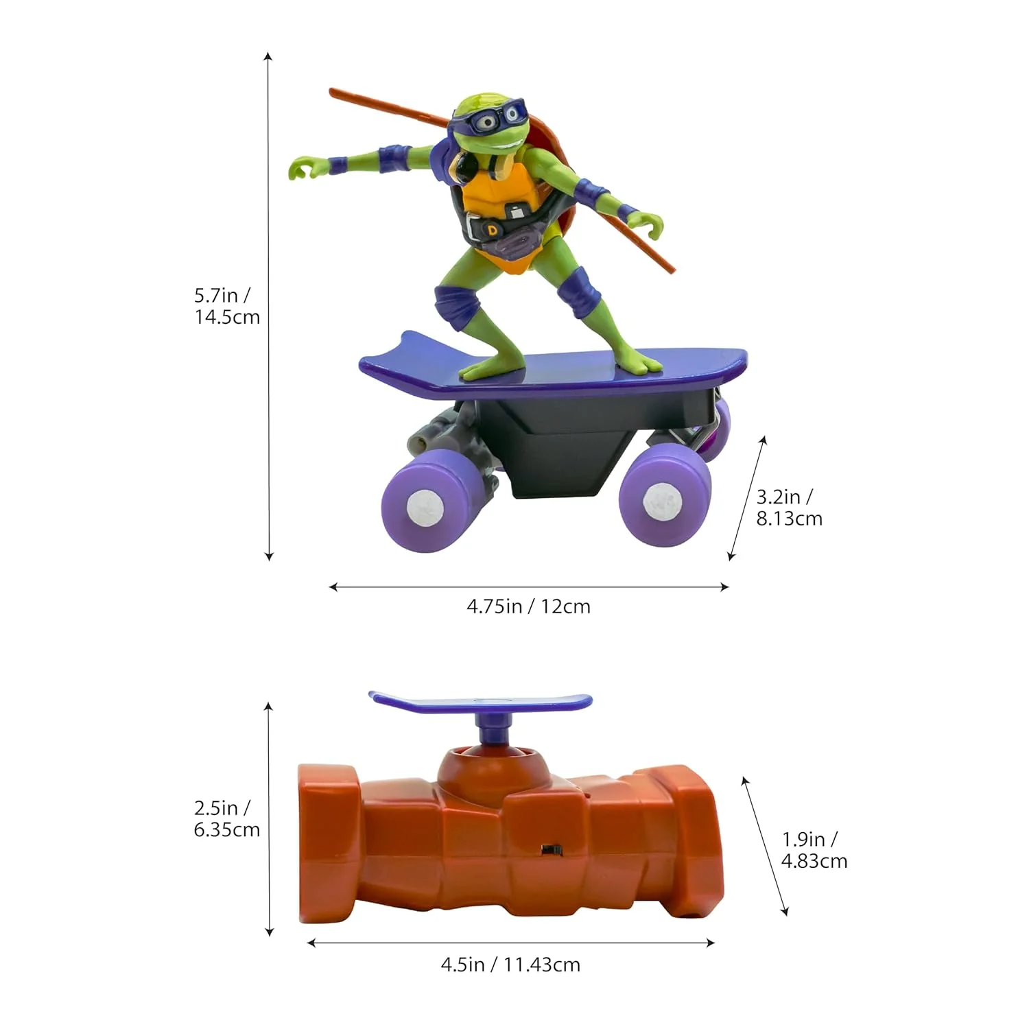 Teenage Mutant Ninja Turtles Half Pipe RC Donnie 71036/71051 - Image 8