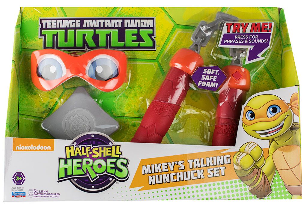 Teenage Mutant Ninja Turtles Mikey Talking Nunchuck Set - Image 4