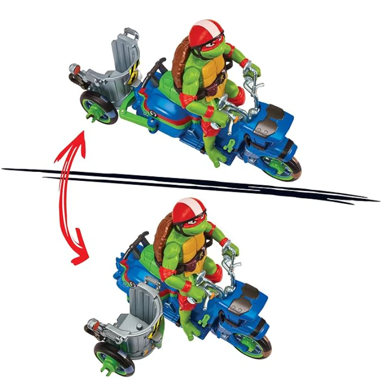 Teenage Mutant Ninja Turtles Ninja Kick Cycle with Raphael Vehicle & Action Figure 83432 - Image 2