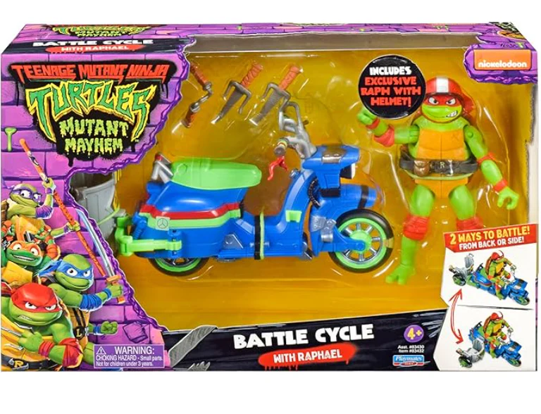 Teenage Mutant Ninja Turtles Ninja Kick Cycle with Raphael Vehicle & Action Figure 83432 - Image 4