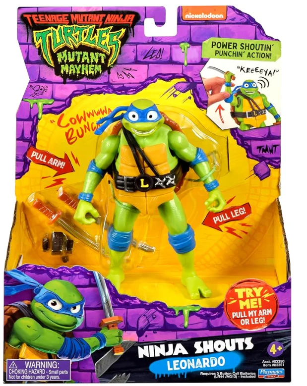 Teenage Mutant Ninja Turtles Ninja Shouts Action Figure - Leonardo 83351