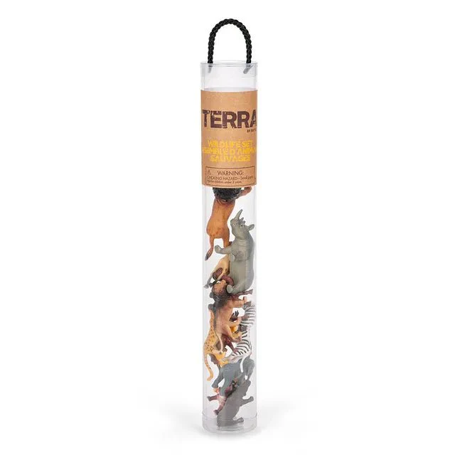 Terra 12-Pcs Wild Animals 4-8cm AN2879Z - Image 3