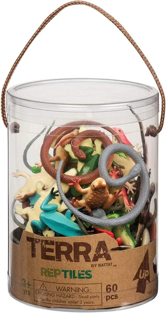 Terra Tub of Reptiles Animal Figures 60pcs