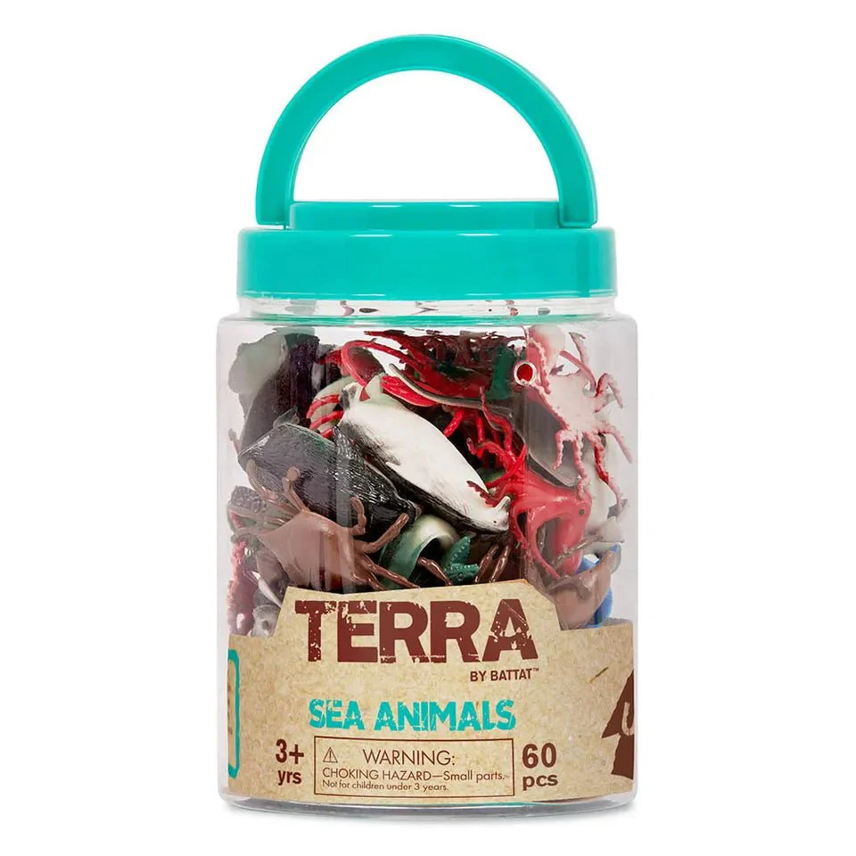 Terra Tub Of Sea Animals Figures 60pcs AN2871Z - Image 3
