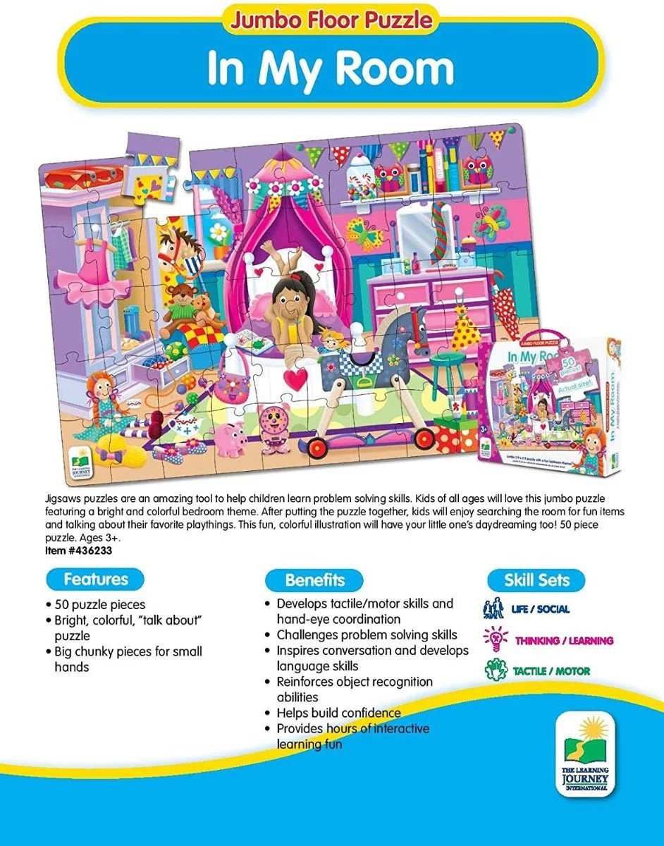 The Learning Journey Jumbo Floor Puzzle In My Room 50pcs 436233 - Image 4