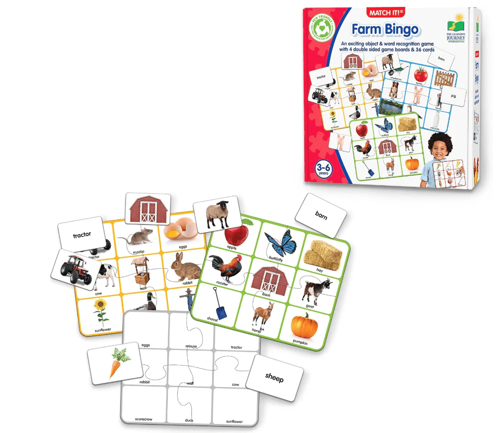 The Learning Journey - Match it! Farm Bingo 668436