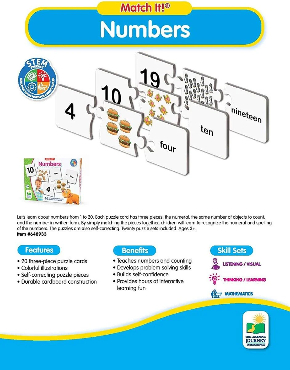 The Learning Journey Match It! Numbers 648933 - Image 3