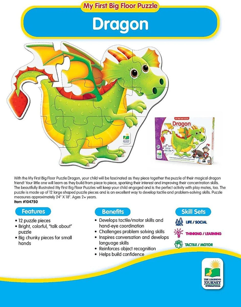 The Learning Journey My First Big Floor Puzzle Dragon 104750 - Image 3