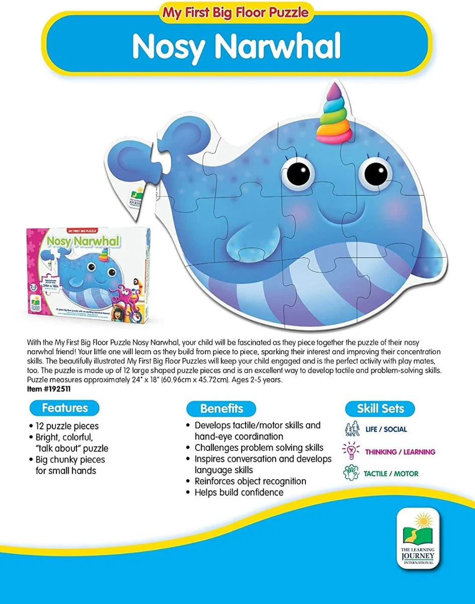 The Learning Journey My First Big Puzzle Nosy Narwhal 192511 - Image 3