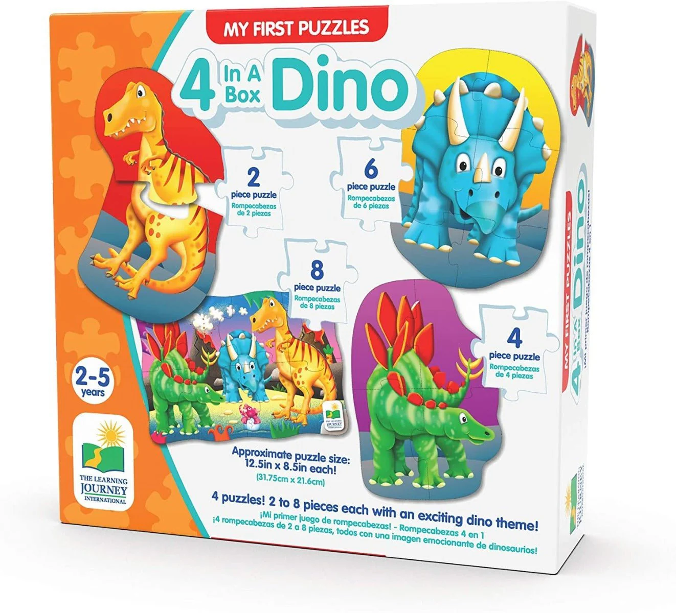 The Learning Journey My First Puzzle Set 4 in a Box Dino 629277